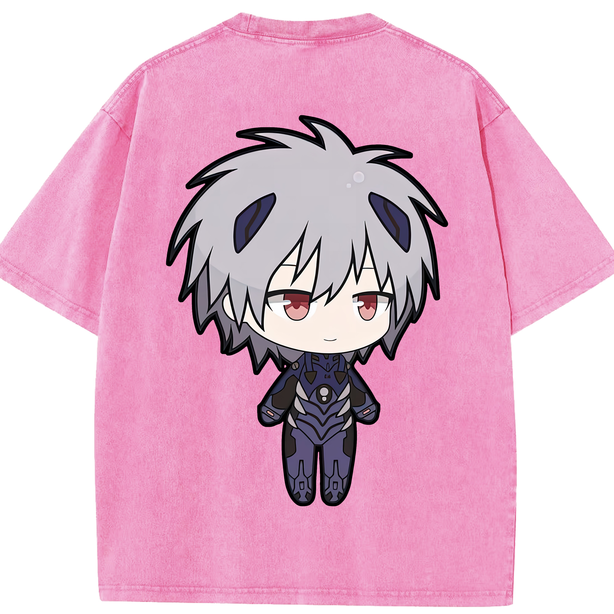 （画像用） EVA 新世紀エヴァンゲリオン 綿100% ヴィンテージ風 半袖Tシャツ（背面プリント）